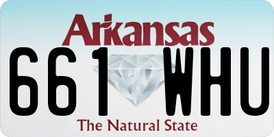 AR license plate 661WHU