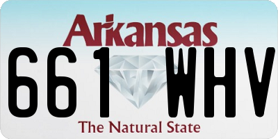 AR license plate 661WHV