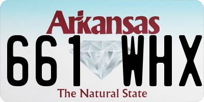 AR license plate 661WHX