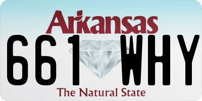 AR license plate 661WHY
