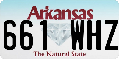 AR license plate 661WHZ