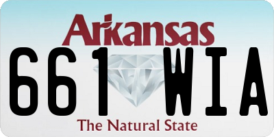 AR license plate 661WIA