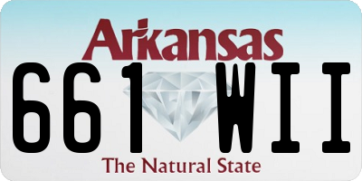 AR license plate 661WII