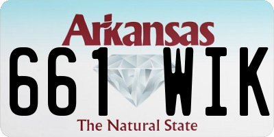 AR license plate 661WIK