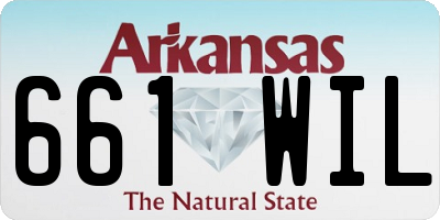 AR license plate 661WIL