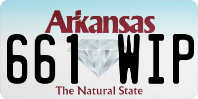 AR license plate 661WIP