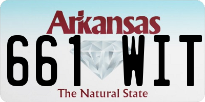 AR license plate 661WIT