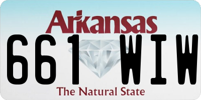 AR license plate 661WIW