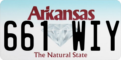 AR license plate 661WIY
