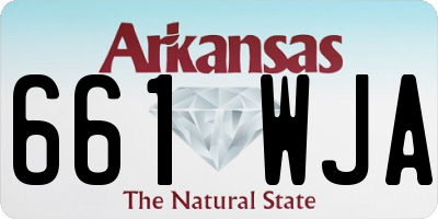 AR license plate 661WJA