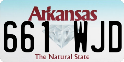AR license plate 661WJD
