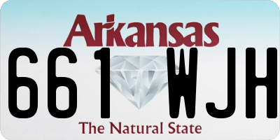 AR license plate 661WJH