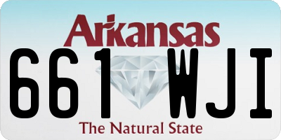 AR license plate 661WJI