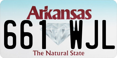 AR license plate 661WJL