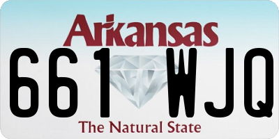 AR license plate 661WJQ