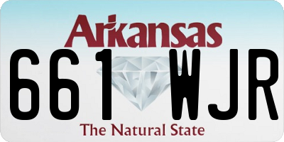 AR license plate 661WJR