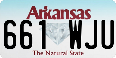 AR license plate 661WJU