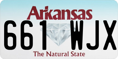 AR license plate 661WJX