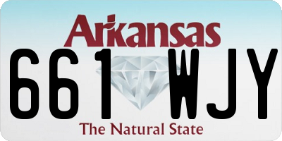 AR license plate 661WJY