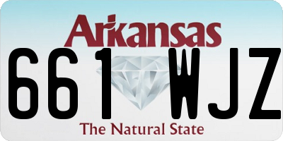 AR license plate 661WJZ