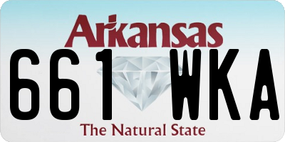 AR license plate 661WKA