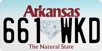 AR license plate 661WKD