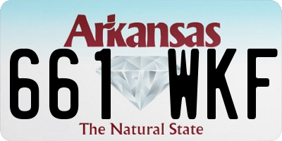 AR license plate 661WKF