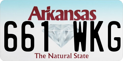 AR license plate 661WKG