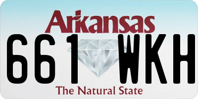 AR license plate 661WKH