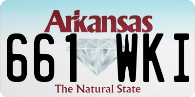 AR license plate 661WKI