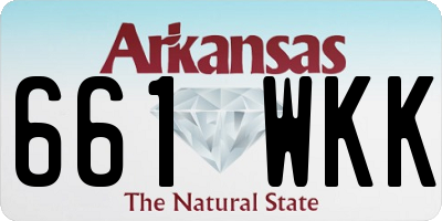 AR license plate 661WKK