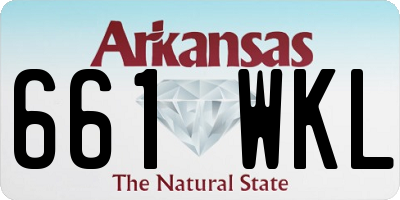 AR license plate 661WKL