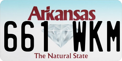 AR license plate 661WKM