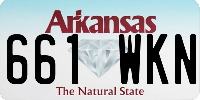 AR license plate 661WKN