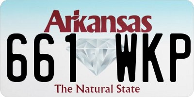 AR license plate 661WKP