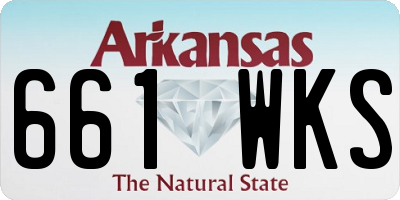 AR license plate 661WKS