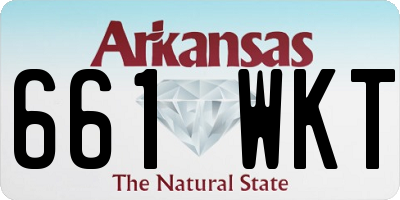 AR license plate 661WKT