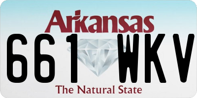 AR license plate 661WKV