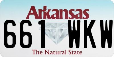AR license plate 661WKW