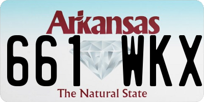 AR license plate 661WKX