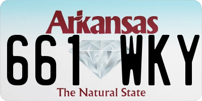 AR license plate 661WKY