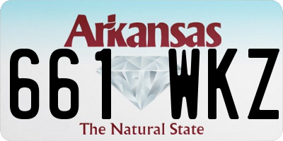 AR license plate 661WKZ