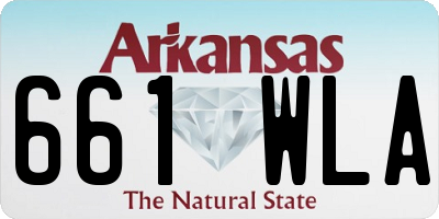AR license plate 661WLA