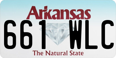 AR license plate 661WLC