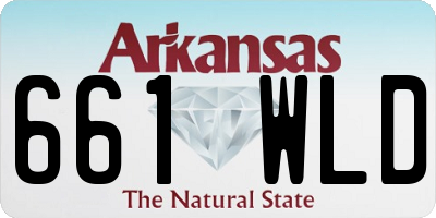 AR license plate 661WLD