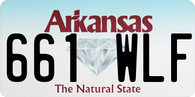 AR license plate 661WLF
