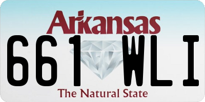 AR license plate 661WLI