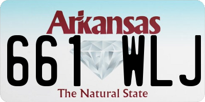 AR license plate 661WLJ