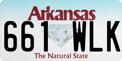 AR license plate 661WLK