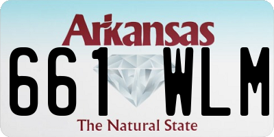 AR license plate 661WLM